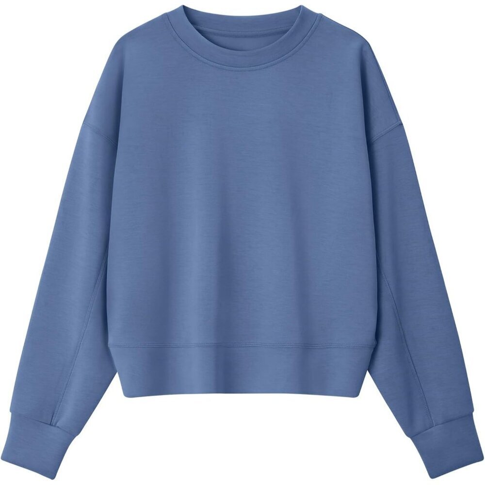 Women's Modal Cotton Crewneck Sweatshirt X-Large Casual Lounge Top